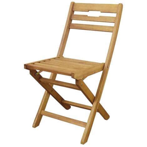 SEDIA PIEGHEVOLE IN LEGNO DI ACACIA  50 X P. 43 X H. 83 CM OKX (1/5)