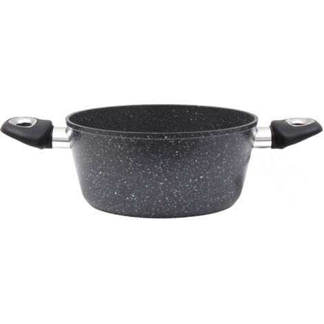 MAURY’S MAXISTONE TITANIUM CASSERUOLA 22 CM ANTIADERENTE IN ALLUMINIO RINFORZATO (1/5)