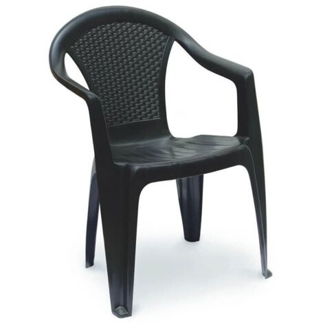 MAURY'S KORA SEDIA IMPILABILE DA ESTERNO ANTRACITE 55 X 54 X 82 CM