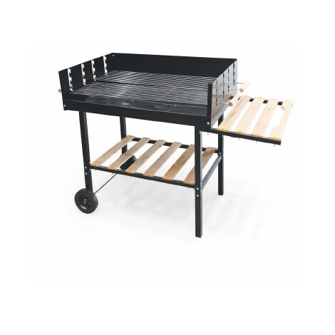 Barbecue A Carbonella Blinky Rondy-48 Con Ruote – Diametro 48 Cm – Piano Cottura Cromato