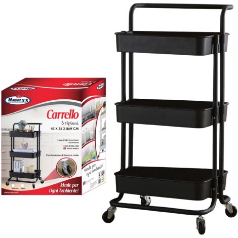 Maury's Carrello Porta Spesa Con Rotelle – Pratico E Maneggevole Per Trasportare La Spesa Senza Fatica