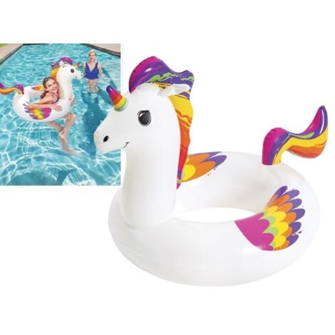 SALVAGENTE UNICORNO FANTASY 119X91CM PER PISCINA MARE