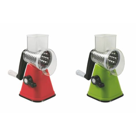 GRATTUGIA MANUALE DA TAVOLO CON VENTOSA 3 IN 1 IN PLASTICA E ACCIAIO (1/5)