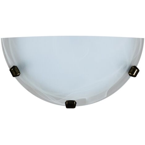 DUNA LAMPADA APPLIQUE DA PARETE E27 1 LUCE BIANCA