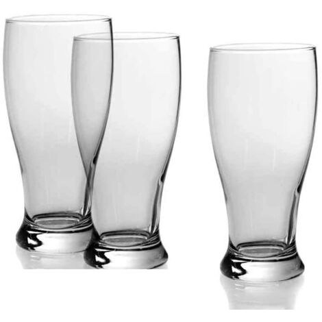 SET DA 3 PEZZI BICCHIERI PER BIRRA "BLONDE" 565CC 18X8 CM