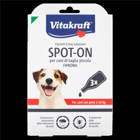 FIPROVIT 67MG SOLUZIONE SPOT-ON PER CANI DI TAGLIA PICCOLA FIPRONIL 3 X 0.67 ML