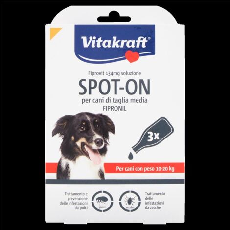 FIPROVIT 134 MG SOLUZIONE SPOT-ON PER CANI DI TAGLIA MEDIA FIPRONIL 3 X 1.34 ML