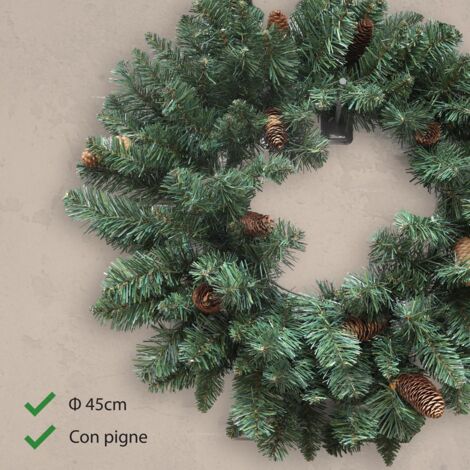 MAURY'S GHIRLANDA DI Natale Dietro Porta 34Cm Rope EUR 18,85