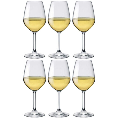 BORMIOLI 6 CALICI DIVINO IN VETRO PER VINO BIANCO DA 44.5 CL