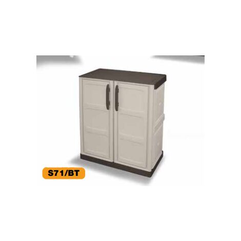 MOBILE ARMADIETTO STEEL BASSO 2 RIPIANI 70 X 39 X 85 CM (1/6)