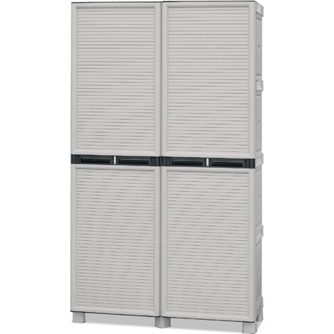ARMADIO PORTASCOPE IN POLIPROPILENE 100 X 39 X H172 CM 2 ANTE E 3 RIPIANI