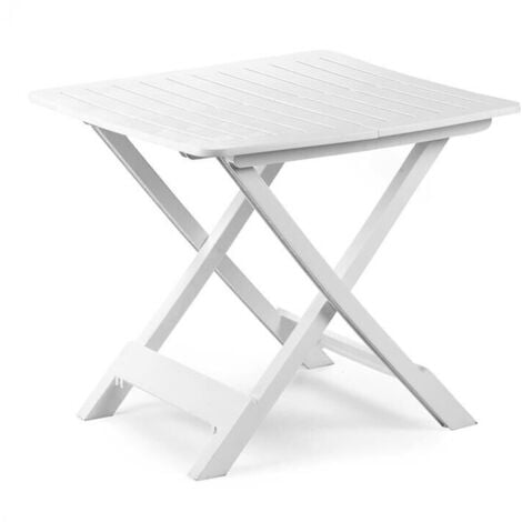 MAURY'S ANIENE TAVOLO PIEGHEVOLE RESINA BIANCO 80X72X70 CM