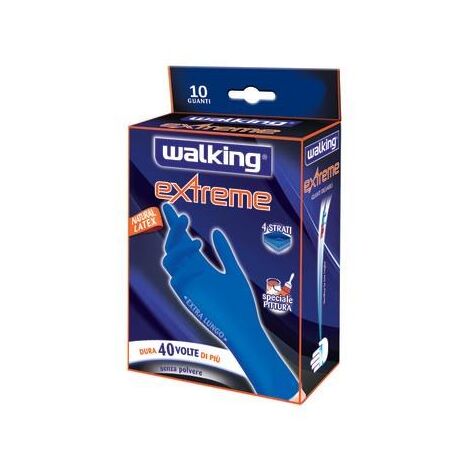 WALKING EXTREME GUANTO IN LATTICE MISURA S-M IN CONFEZIONE DA 10 PEZZI