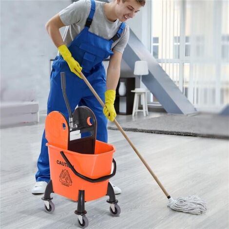 Strizzatore Di Ricambio Per Carrello Pulizie Professionali Jack | Plastica E Metallo Grigio/Blu Per Doppio Secchio 34L