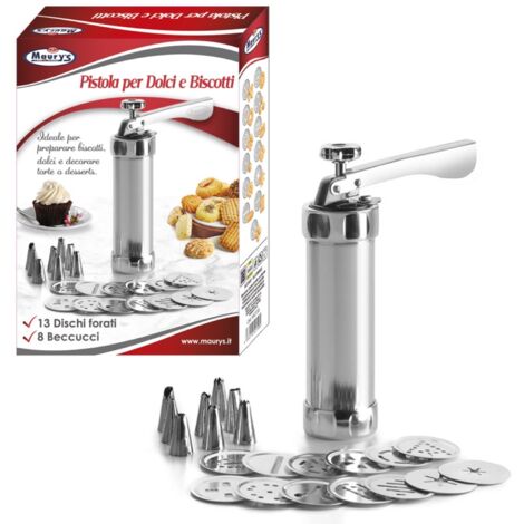 Pistola Per Biscotti Con 10 Ugelli - Stampi Per Decorare Torte, Cookie E Dolci - Foto 3