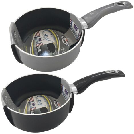 MAURY'S CHEF INDUCTION CASSERUOLA CON MANICO E FONDO IN TECNOLOGIA XYLAN 16 CM