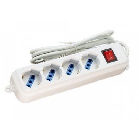 MULTIPRESA 4 SCHUKO BPRESA 10/16A 2P+T CAVO  1,5MT 3x1MM SPINA 16A