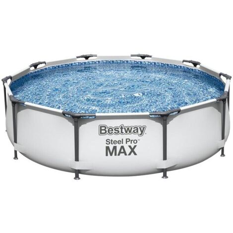 BESTWAY PISCINA FUORI TERRA AUTOPORTANTE CON STRUTTURA RIGIDA TONDA 305 X 76 CM