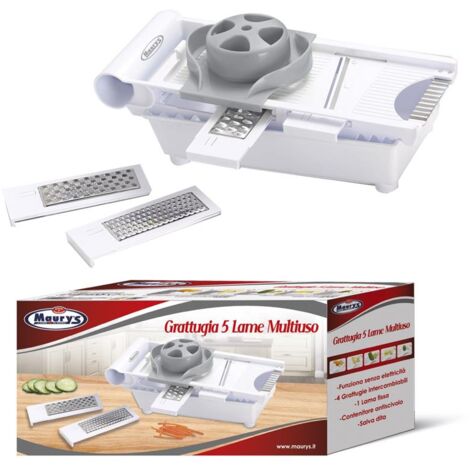 MSV MS691 Grattugia Multiuso - Attrezzo Da Cucina Universale Per Grattugiare Verdure, Formaggi E Altro