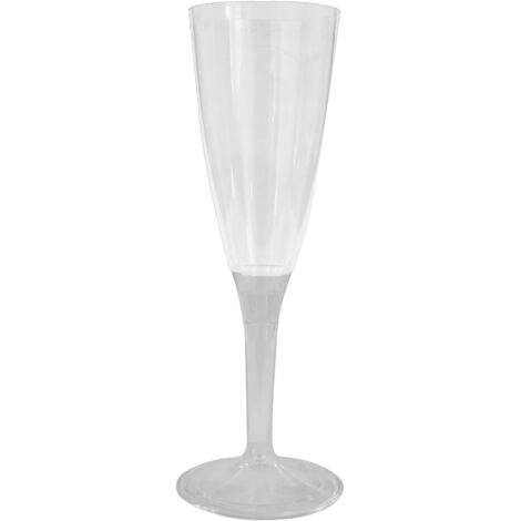 FLUTE IN PLASTICA TRASPARENTE IN CONFEZIONE DA 6 PEZZI (1/5)