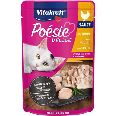Vitakraft poÈsie delisauce, cibo umido per gatti, vari gusti, 85 gr