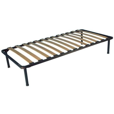 RETE ORTOPEDICA SANREMO SINGOLA CON DOGHE DI FAGGIO 80 X 190 X H30 CM