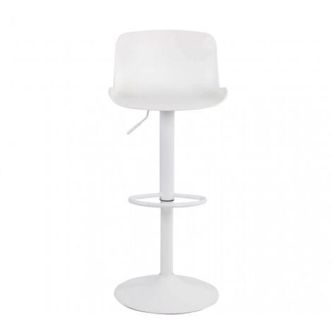 SGABELLO INNSBRUCK IN COLORE BIANCO CON ALTEZZA REGOLABILE