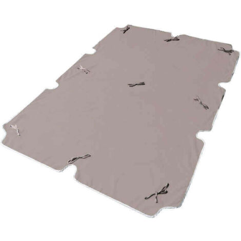 TELO PER TETTO DONDOLO CON MANTOVANA IN COLORE TORTORA 165 X 112 CM