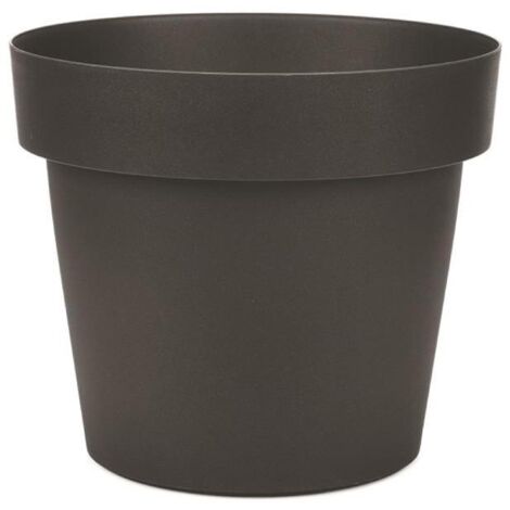 VASO MELROSE REALIZZATO IN PLASTICA DIAMETRO 35 CM COLORE NERO ANTRACITE