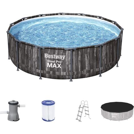 Bestway PISCINA ROTONDA BESTWAY STEEL PRO MAX CON FILTRO 427 X 427 X H107 CM 