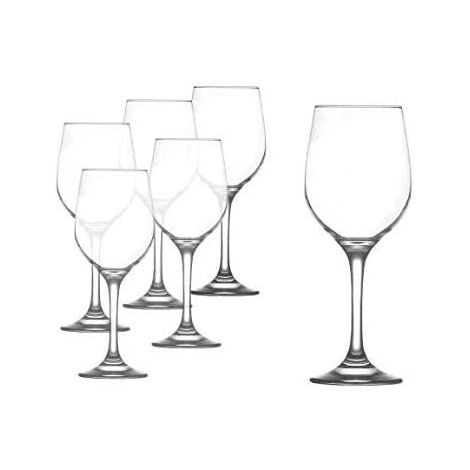 SET 6 CALICI BACCO DA VINO CON CAPIENZA DA 395 CC