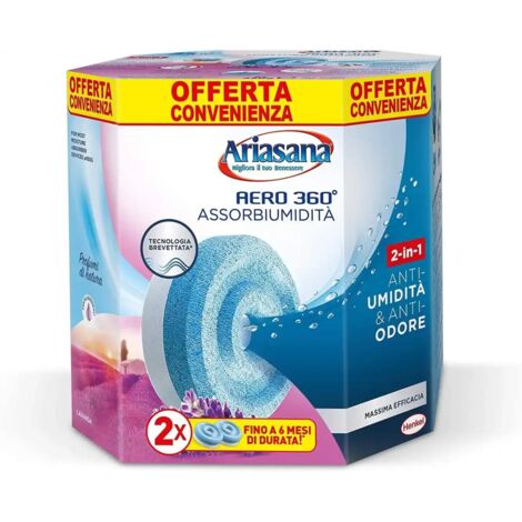 Ariasana Aero 360 Ricarica TAB Umidità Lavanda 2×450g BiPack (1/5)