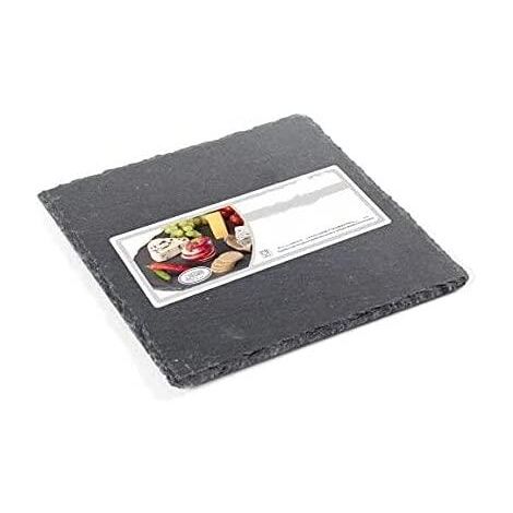 VIDETOL 4 vassoi quadrati in bambù, 20 x 20 x 2 cm, vassoio da portata in legno naturale, sottobicchieri in bambù, vassoio da cucina per decorazione