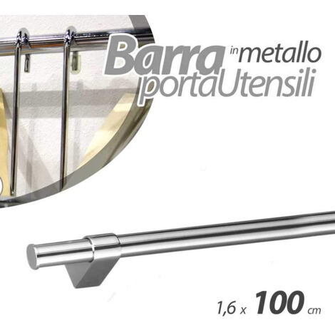 Barra Porta Coltelli Da Parete In Acciaio Inox - 40 Cm, Design Elegante E Fissaggio Sicuro - Foto 9