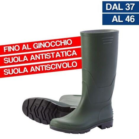 BRIXO TRONCHETTO STIVALI IN GOMMA FINO AL GINOCCHIO TAGLIA 37