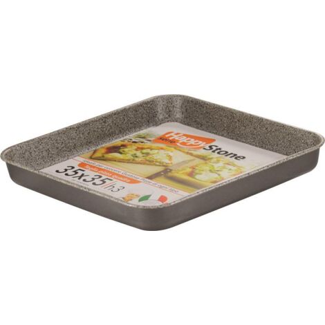 HAPPY STONE TEGLIA RETTANGOLARE FON FONDO ANTIADERENTE 35 X 35 X H3 CM