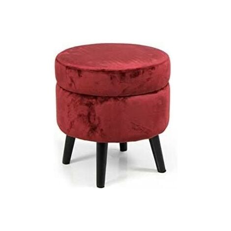 Pouf contenitore rosa apribile cm 37 x 40 h