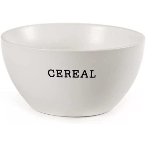 TAZZA BOWL PER LA COLAZIONE REALIZZATA IN CERAMICA CON SCRITTA CEREAL (1/2)