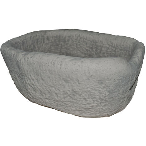 DECOGARDEN FIORIERA MORTAIO IN GRANULATO DI PIETRA ANTICA 47 X 37 X H20 CM