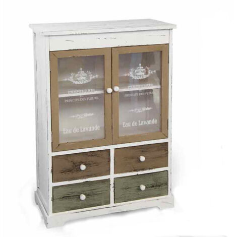 MOBILE ANTICATO 58X29X85 CM STRUTTURA LEGNO