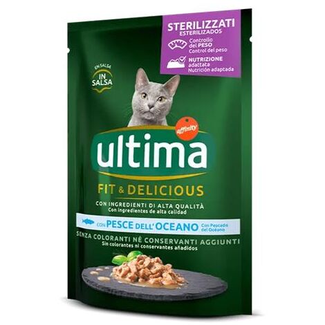 ULTIMA CAT BOCCONCINI PER GATTI STERILIZZATI IN BUSTINA DA 85 GR PESCE D'OCEANO