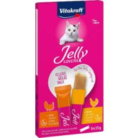 JELLY LOVERS SNACK PER IL GATTO IN CONFEZIONE DA 6X15 GR POLLO E TACCHINO