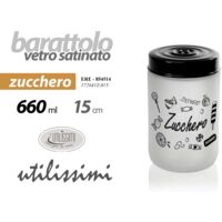 CRYSTALIA Barattoli Sale Zucchero Caffè in Vetro, 3x300ml Set di Spezie