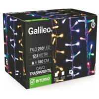 FILO 240 LED MULTICOLOR PER INTERNO CON FILO TRASPARENTE