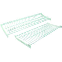 Scolapiatti in metallo plastificato pensile cucina lavello cola piatti cm 76 80
