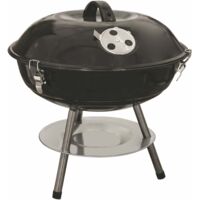 MINI BARBECUE TONDO CON COPERCHIO 35 X H 35 CM NERO