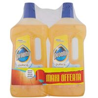 PRONTO 2 PZ LEGNO PULITO PULIZIA PROFESSIONALE ESALTA LA NATURALE BELLEZZA DEL LEGNO NON LASCIA ALONI E RESIDUI 750ML