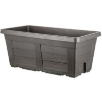 BAMA FIORIERA EFFETTO LEGNO ANTRACITE 100 X 44 X H40 CM