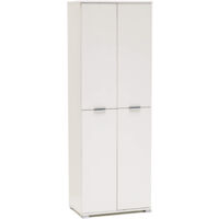 ARMADIO CON 4 ANTE BIANCO 60 X 38 X H174 CM