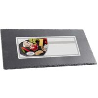 VASSOIO RETTANGOLARE REALIZZATO IN ARDESIA 40 X 20 CM